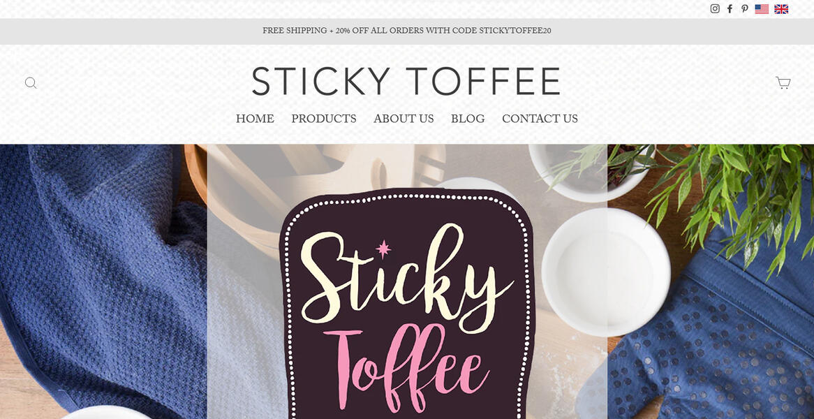 Sticky Toffee Above the Fold