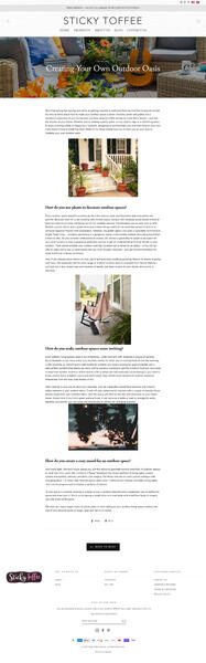 Sticky Toffee Blog Post