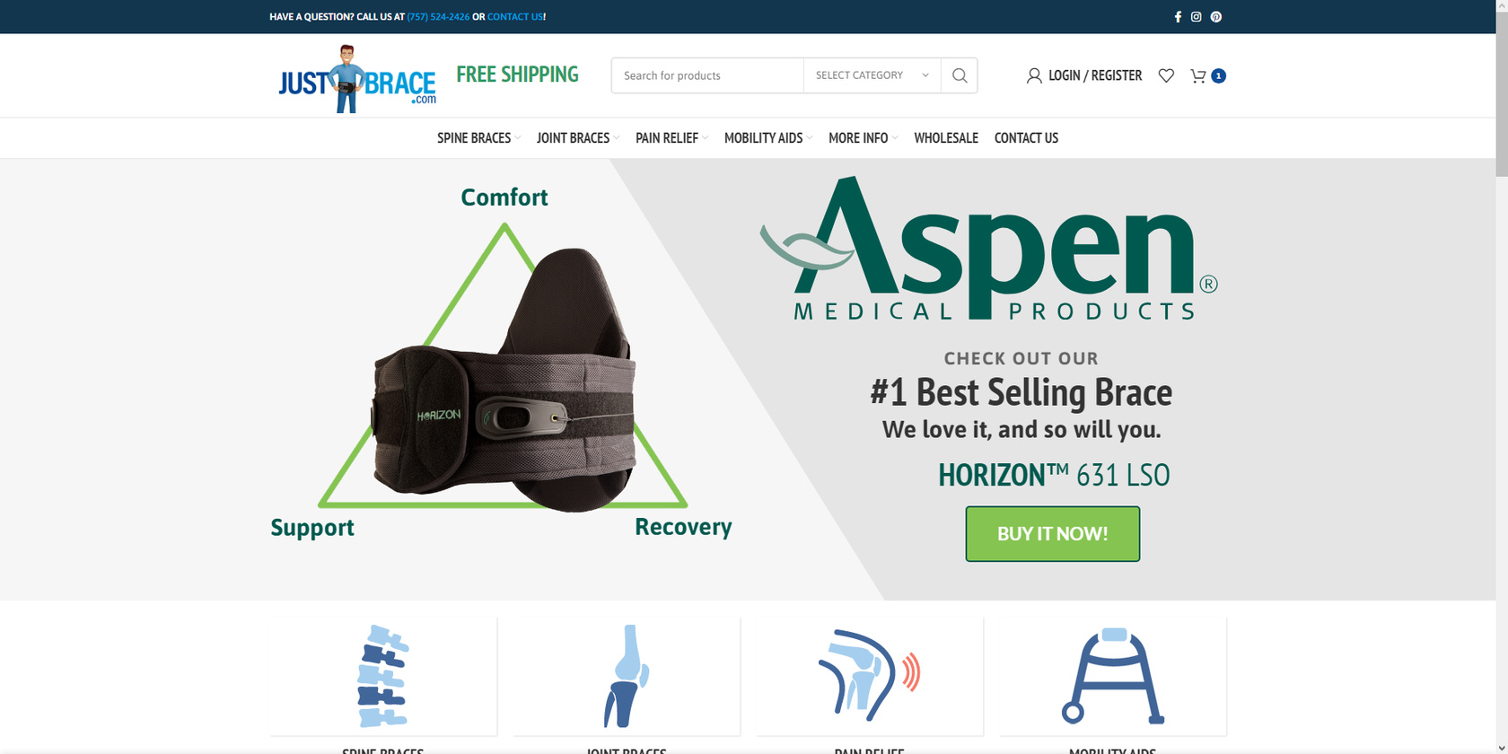 JustBrace Above the Fold