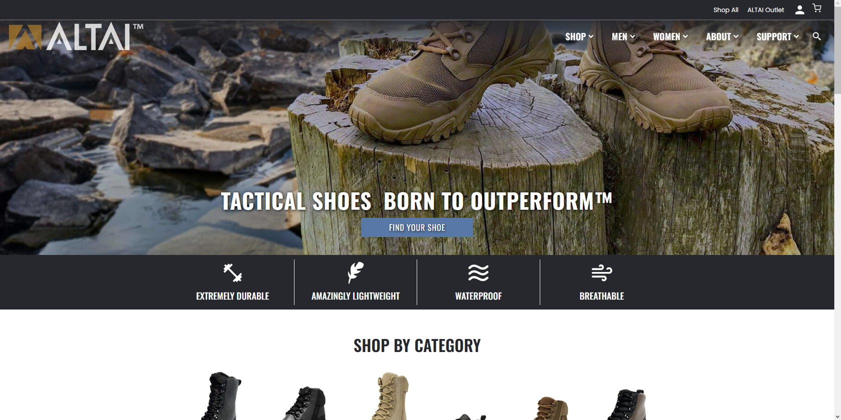 ALTAI Gear Above the Fold